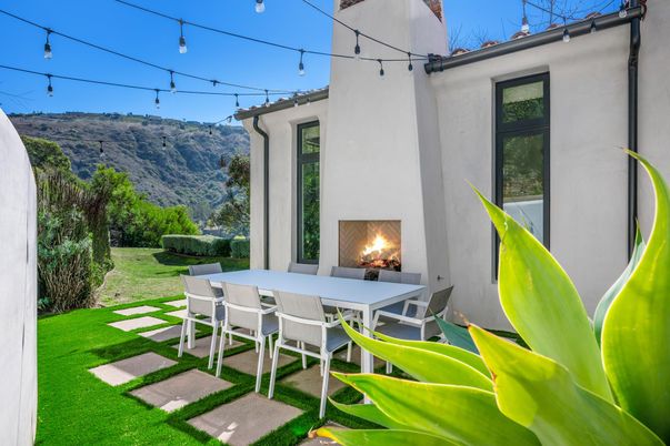 Backyard, Exterior, Fireplace