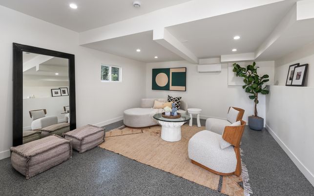 Interior, Living room, Recessed Lighting
