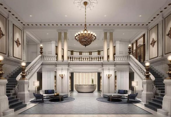 Chandelier, Interior, Living room, Recessed Lighting