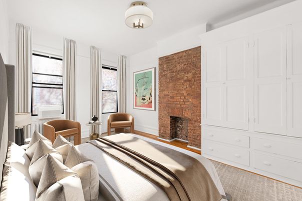 Bedroom, Fireplace, Interior, Stone Walls