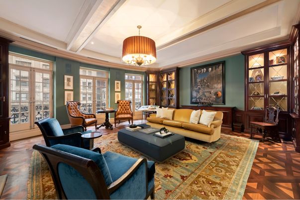 Chandelier, Interior, Living room, Recessed Lighting, Wood Texture Flooring