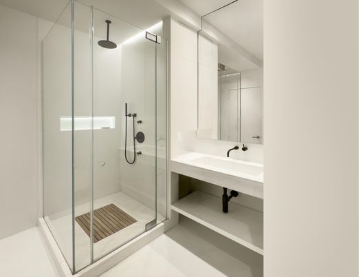 Bathroom, Glass Shower, Interior