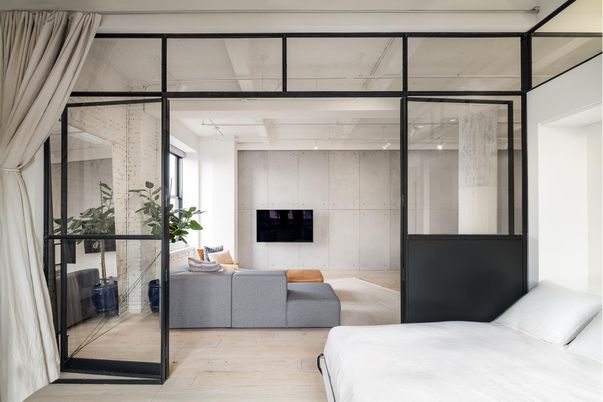 Bedroom, Interior, Wood Texture Flooring