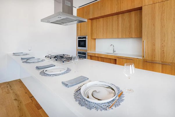 Interior, Kitchen, Wood Texture Flooring