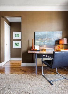Home Office, Interior, Wood Texture Flooring