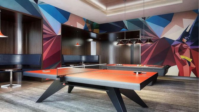 Game Room, Interior, Pendant Lights