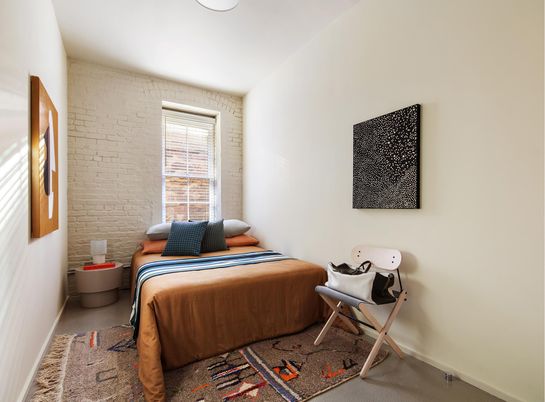 Bedroom, Interior, Stone Walls