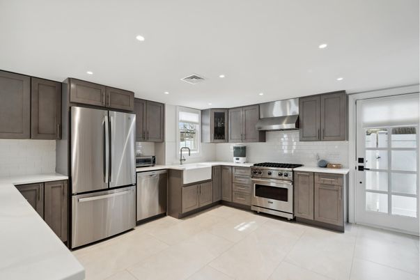 Interior, Kitchen, Recessed Lighting, Stainless Steel Appliances