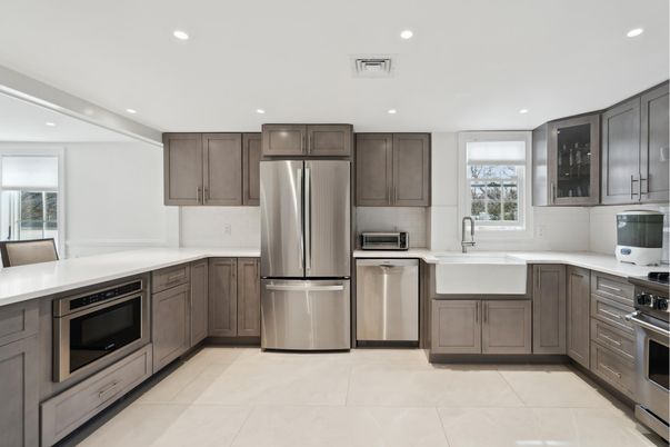 Interior, Kitchen, Recessed Lighting, Stainless Steel Appliances