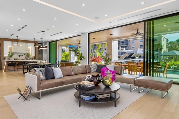 Dining room, Interior, Kitchen, Living room, Pendant Lights, Recessed Lighting, Wood Texture Flooring