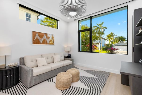 Interior, Living room, Pendant Lights, Wood Texture Flooring
