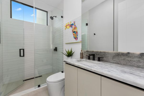 Bathroom, Glass Shower, Interior