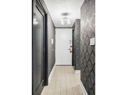 Elevator, Interior, Wood Texture Flooring
