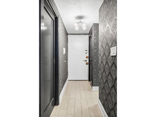 Elevator, Interior, Wood Texture Flooring