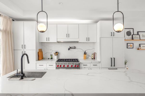 Interior, Kitchen, Pendant Lights, Stainless Steel Appliances