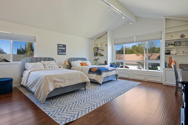 Bedroom, Interior, Wood Texture Flooring