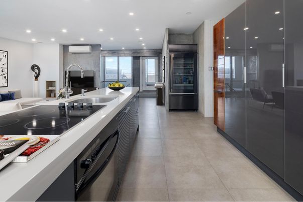 Interior, Kitchen, Recessed Lighting, Stainless Steel Appliances
