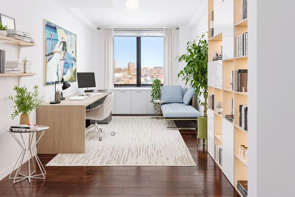 Home Office, Interior, Wood Texture Flooring
