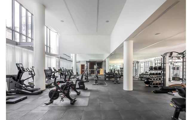 Fitness Equipment, Gym, Interior, Recessed Lighting