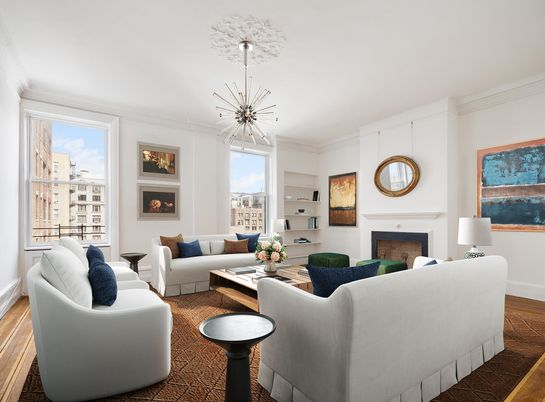 Fireplace, Interior, Living room, Pendant Lights, Wood Texture Flooring