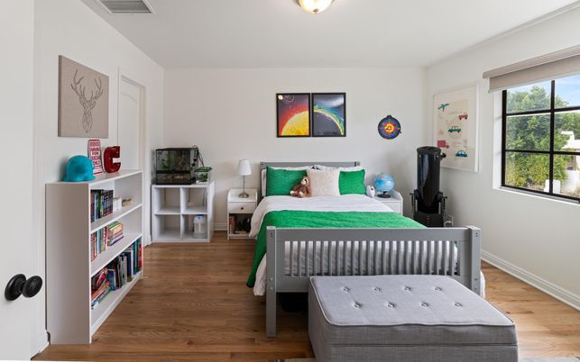 Bedroom, Interior, Wood Texture Flooring