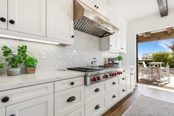 Interior, Kitchen, Stainless Steel Appliances, Wooden Beams, Wood Texture Flooring