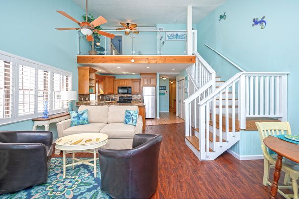 Interior, Kitchen, Living room, Recessed Lighting, Stainless Steel Appliances, Wood Texture Flooring
