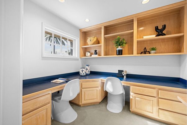Home Office, Interior, Recessed Lighting