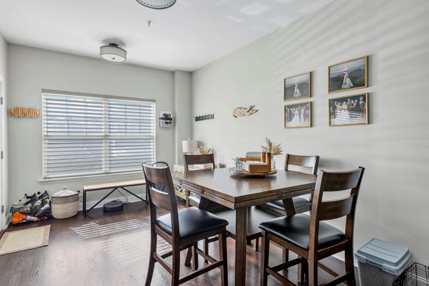 Dining room, Interior, Wood Texture Flooring