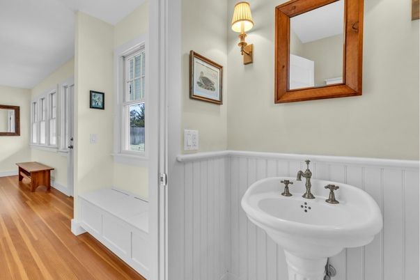 Bathroom, Interior, Wood Texture Flooring