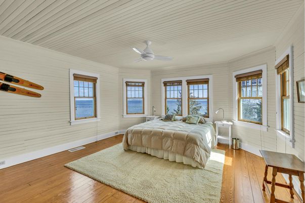 Bedroom, Interior, Water, Wood Texture Flooring