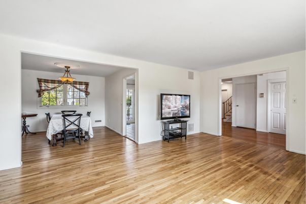 Dining room, Interior, Wood Texture Flooring