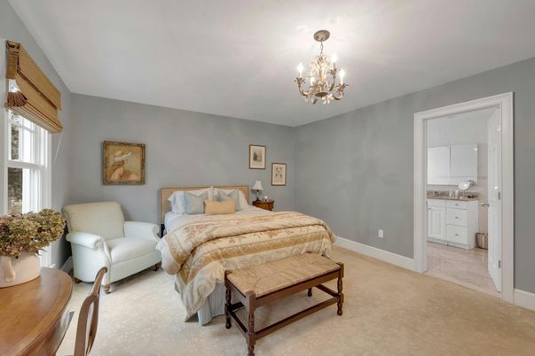 Bedroom, Chandelier, Interior