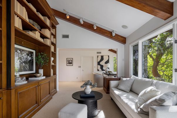 Interior, Living room, Wooden Beams