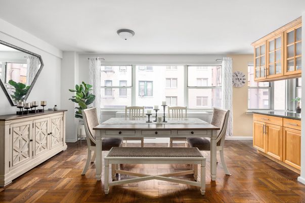 Dining room, Interior, Wood Texture Flooring