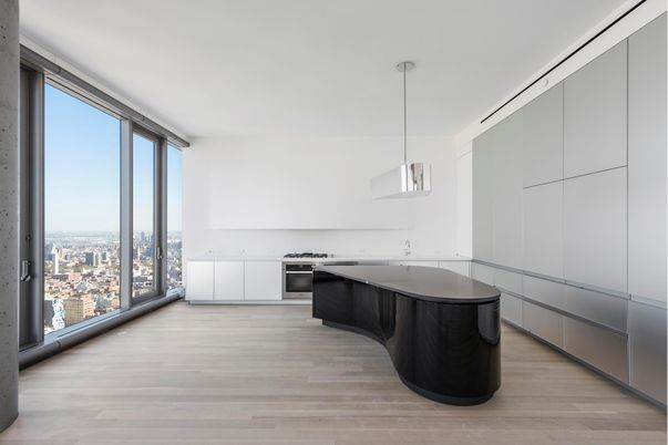 Interior, Kitchen, Pendant Lights, Stainless Steel Appliances, Wood Texture Flooring