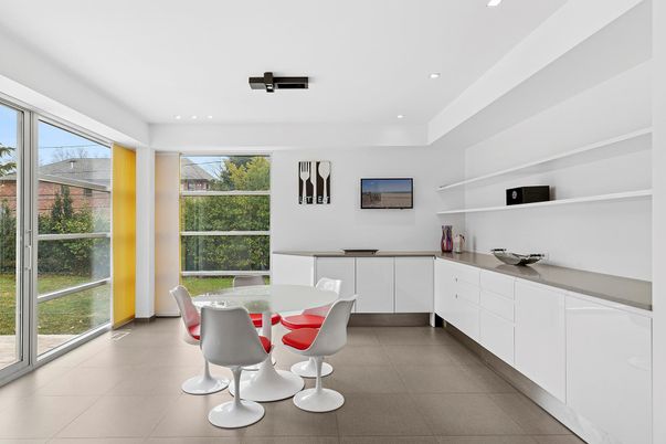 Dining room, Interior, Recessed Lighting