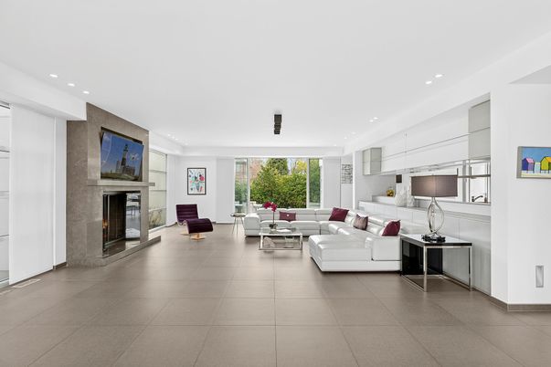 Fireplace, Interior, Living room, Recessed Lighting