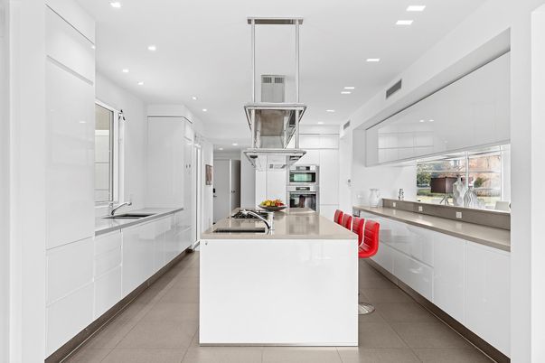 Interior, Kitchen, Recessed Lighting, Stainless Steel Appliances