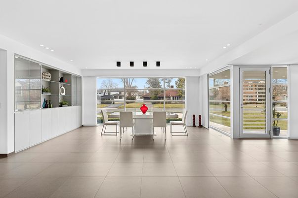 Dining room, Interior, Recessed Lighting