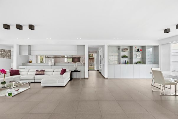 Interior, Kitchen, Living room, Recessed Lighting