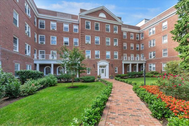 Exterior, Facade, Brick Facade, Condo Building