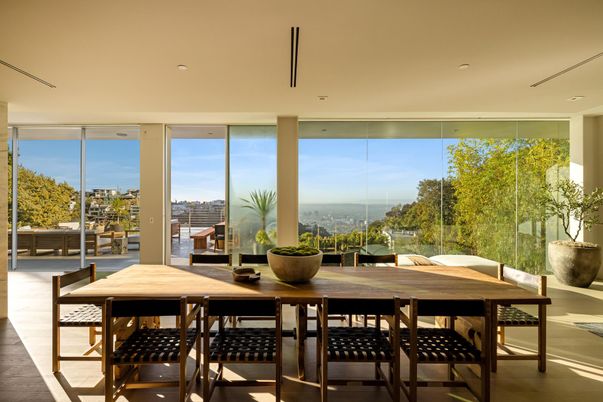 Dining room, Interior, Recessed Lighting, Water