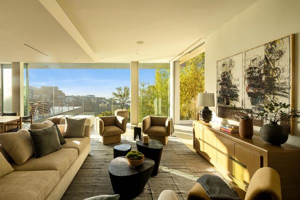 Interior, Living room, Recessed Lighting