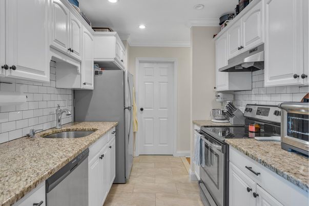 Interior, Kitchen, Recessed Lighting, Stainless Steel Appliances