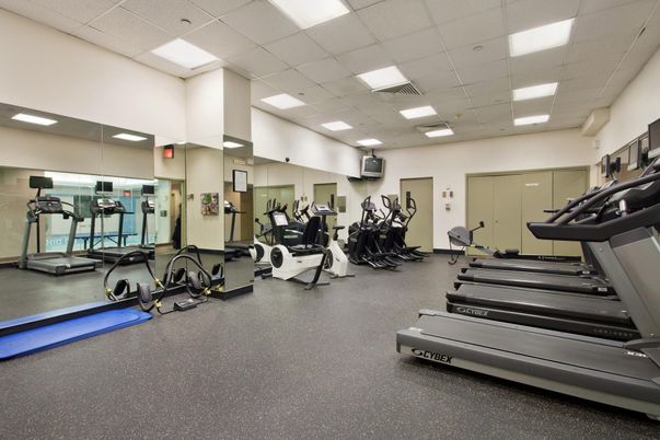 Fitness Equipment, Gym, Interior, Recessed Lighting