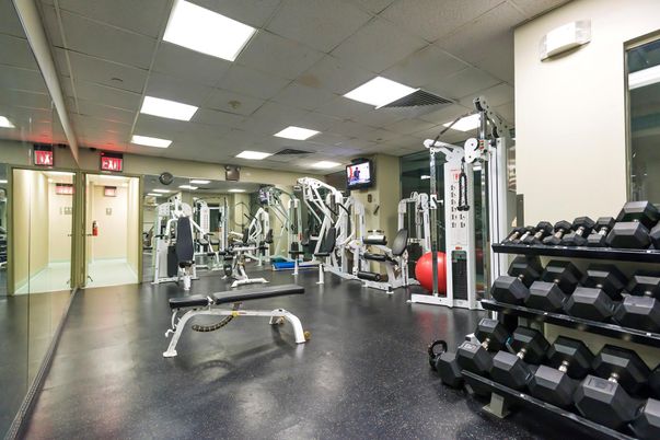 Fitness Equipment, Gym, Interior, Recessed Lighting