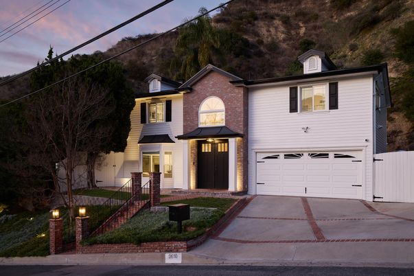 Attached, Exterior, Facade, Brick Facade, Farmhouse