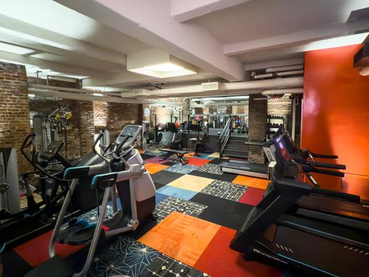Fitness Equipment, Gym, Interior, Stone Walls