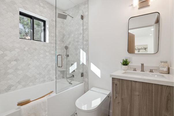 Bathroom, Glass Shower, Interior